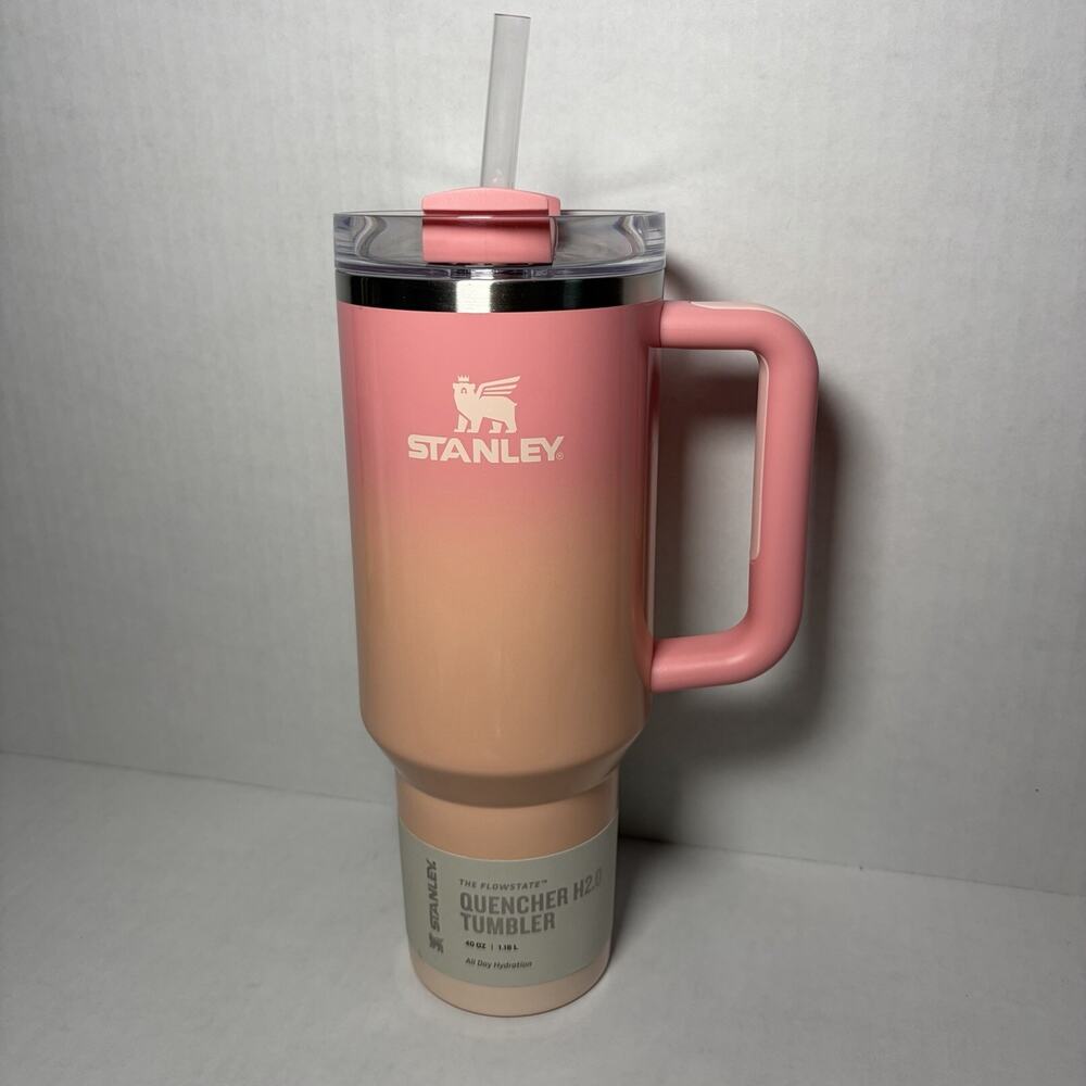 Stanley Quencher ProTour Flip Straw Tumbler Pink Mesa Sunset 40 oz Summer Edit